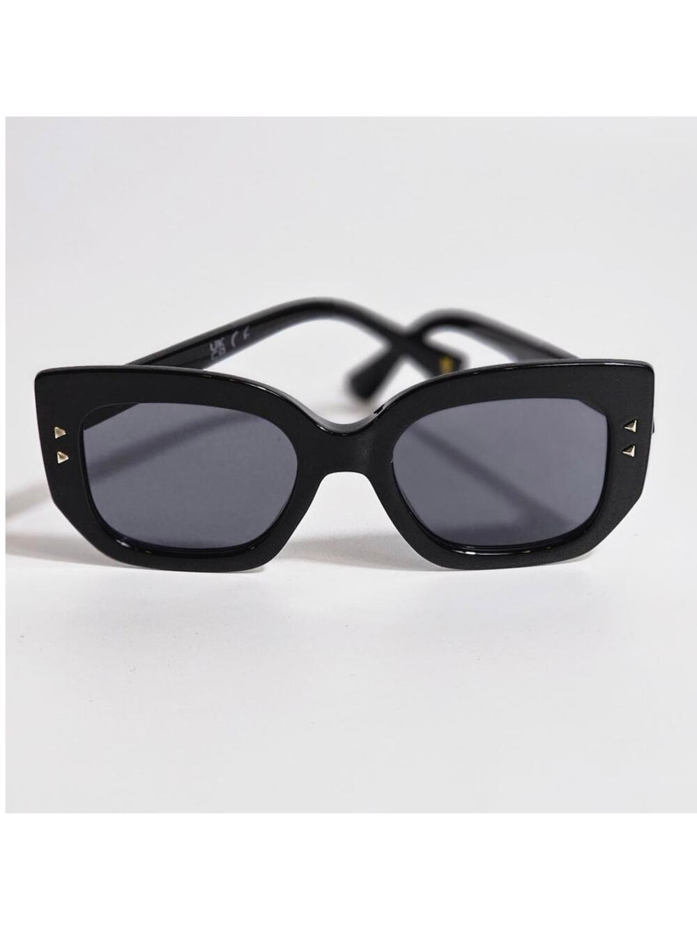 Frye Francesca Sunglasses Black with Gold Studs